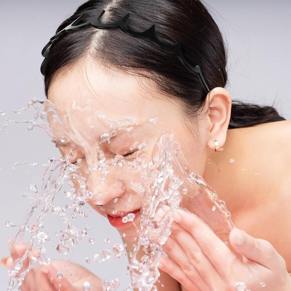 Zig Zag Headbands, 4 Pieces Shark Tooth Hair Comb Hairband, Wavy Shape Plastic H - Picture 4 of 8